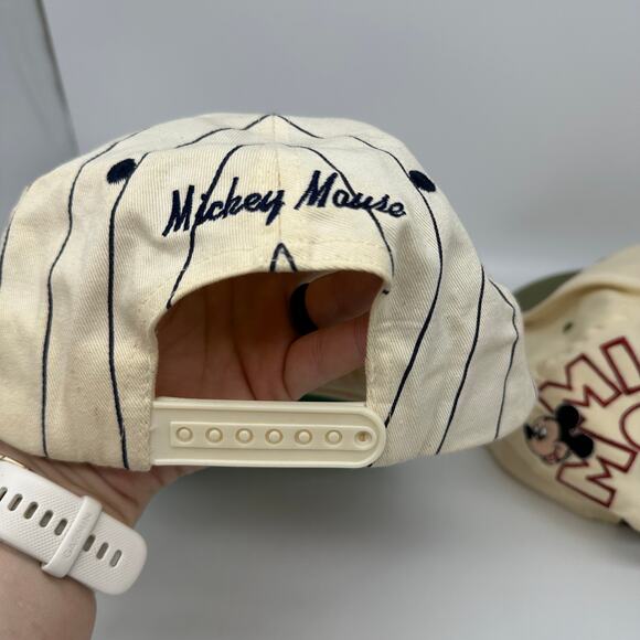 Vintage 90s Mickey Mouse Disney Snapback Embroidered Baseball Cap Lot of 2 - Picture 8 of 15